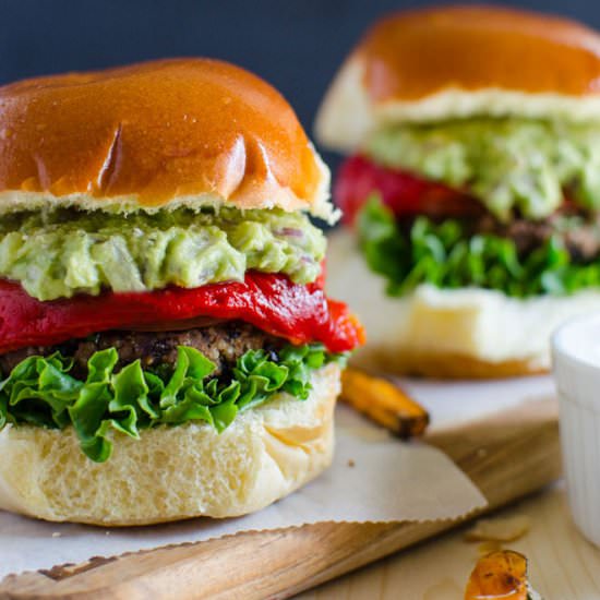 BLACK BEAN QUINOA VEGGIE BURGER