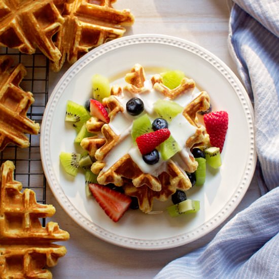Whole Grain Einkorn Waffles