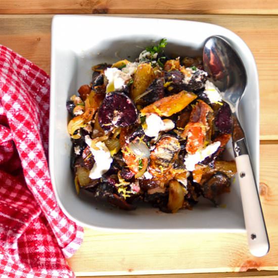 Roasted Beet and Carrot Salad