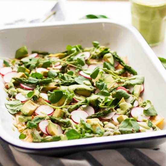 Healthy Asparagus Nachos