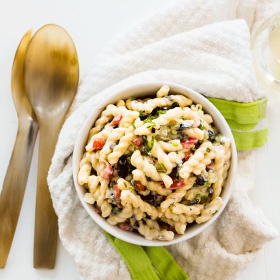 Lightened Up Creamy Pasta Salad