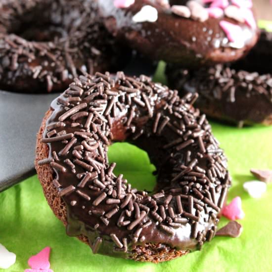 Chocolate Zucchini Doughnuts