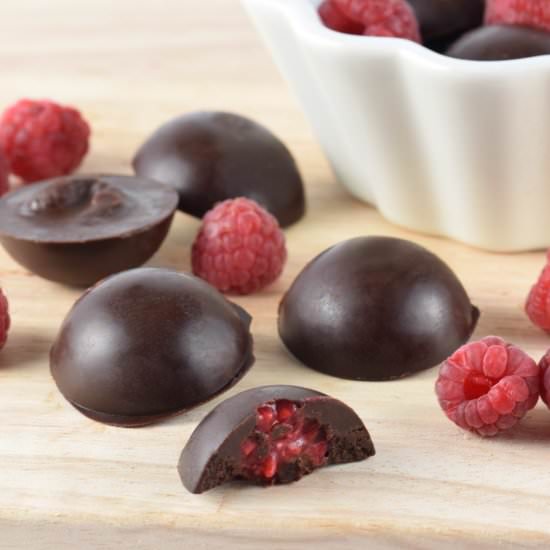 Dairy Free Raspberry Chocolates