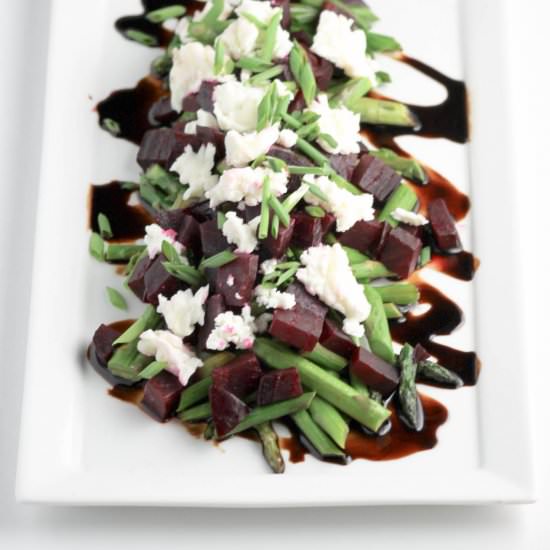 Asparagus, Beets & Goat Cheese Salad