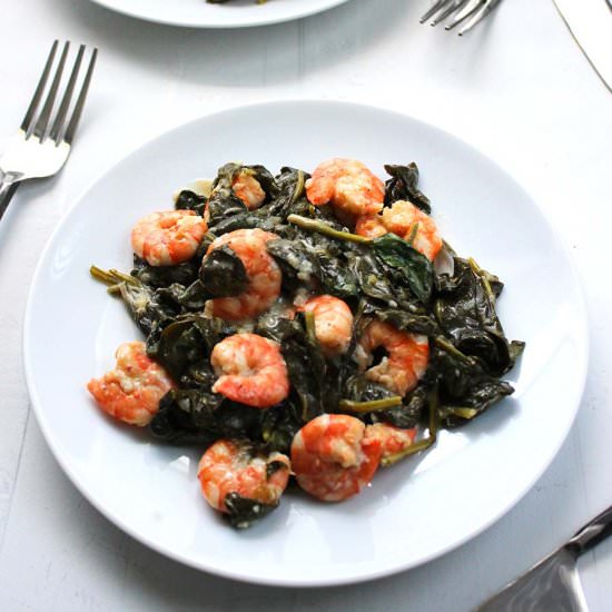 Shrimp and Spinach Stir-Fry