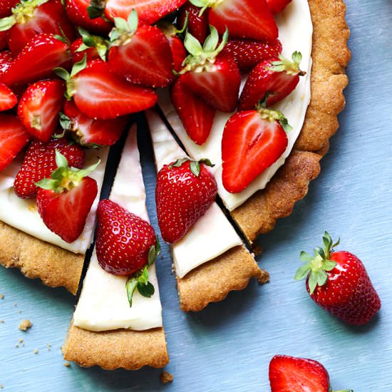 Strawberry Cookie Tart