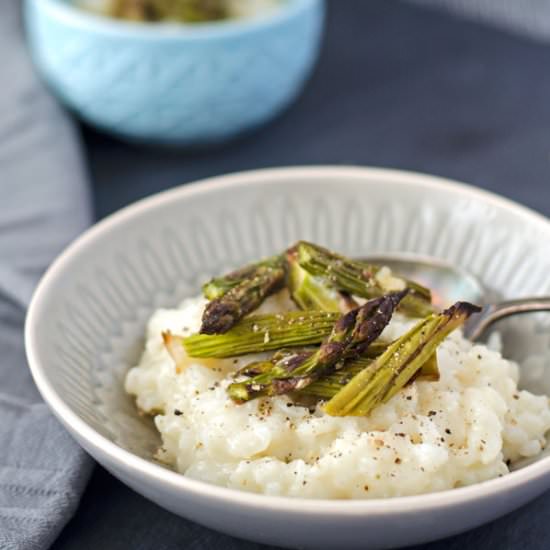 Risotto with Oven Baked Asparagus