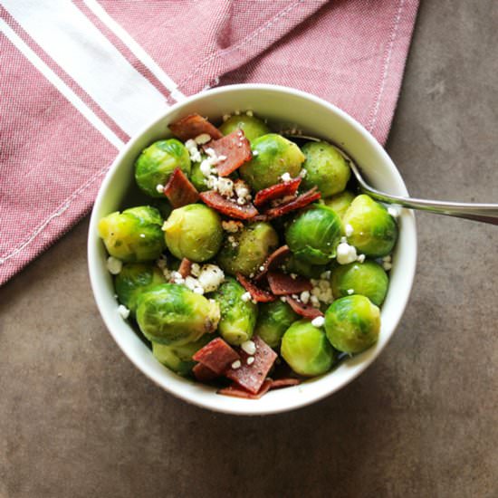 Warm Brussels Sprouts Salad