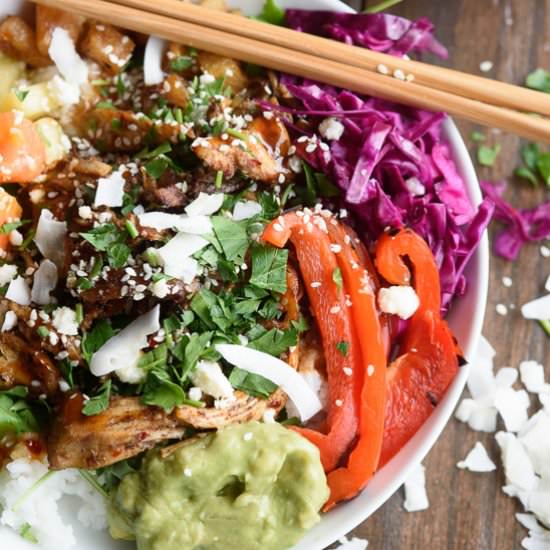 Tropical Jerk Chicken Rice Bowl