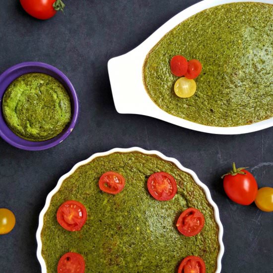 Spinach souffle