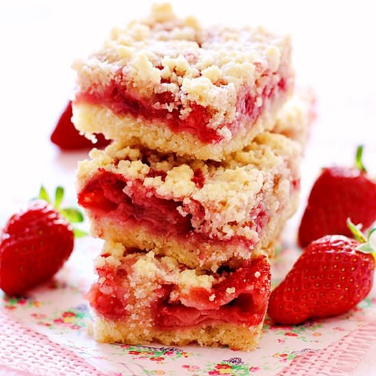 Strawberry Crumb Bars