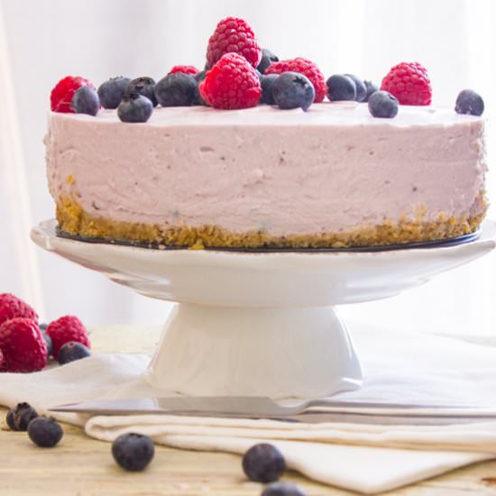 No-Bake Berry Greek Yogurt Pie
