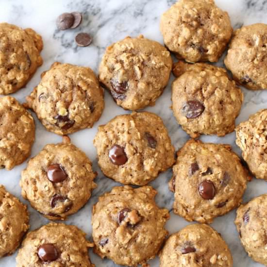 Whole Wheat Oatmeal Cookies