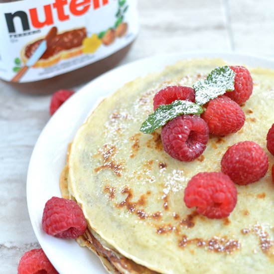 Yummy Nutella Crepe Cake