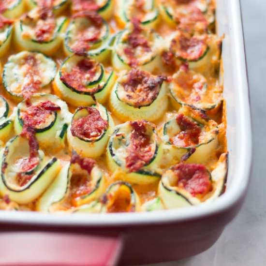 Zucchini Lasagna Roll