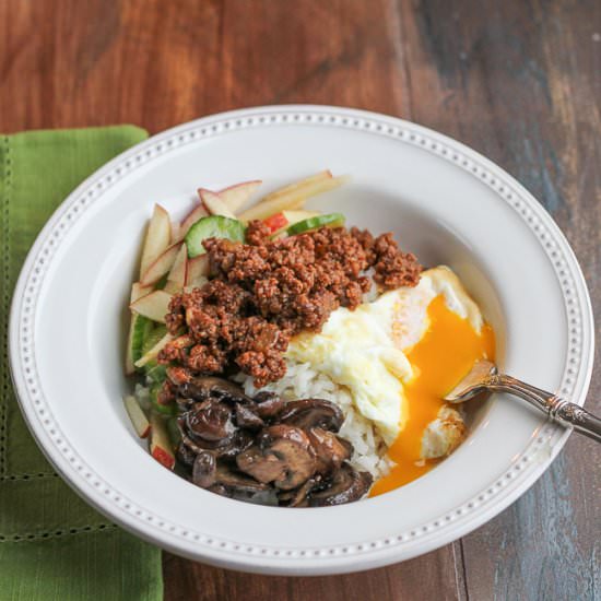 Korean Sloppy Joe Bibimbap
