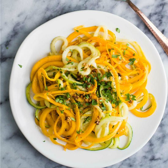 Garlic & Herb Spiralized Veggies