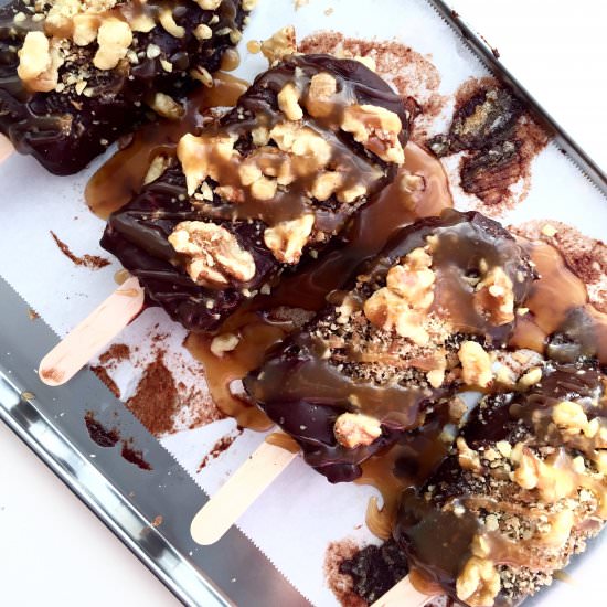 Cheesecake Brownie “Ice Cream” Pops
