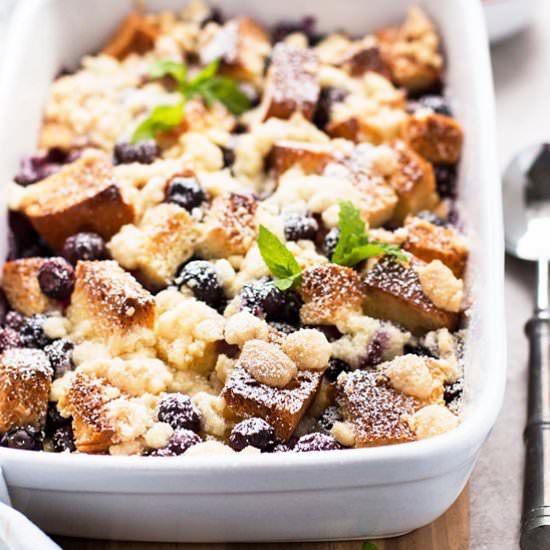 Streusel Blueberry French Toast