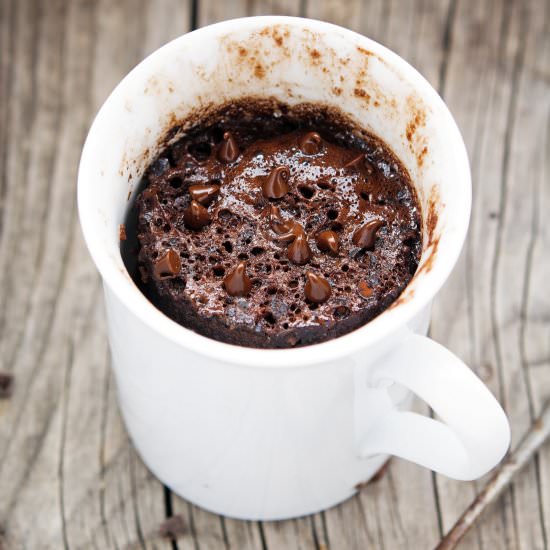 1-Minute Chocolate Brownie In A Mug