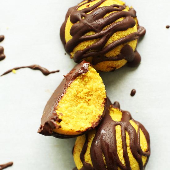 Chocolate Golden Milk Macaroons