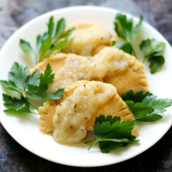 Sauerkraut Chickpea Flour Ravioli