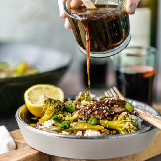 One Pan Mongolian Beef