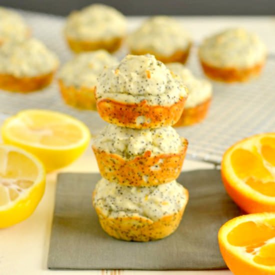 Lemon Orange Poppyseed Muffins