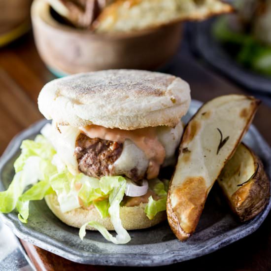 Swiss Cheese Burger