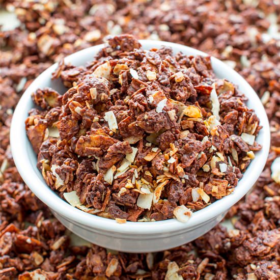 Chocolate Covered Coconut Granola
