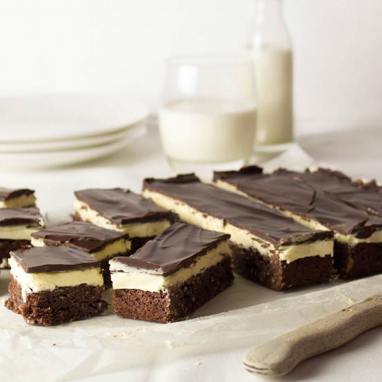 Chocolate Peppermint Slice