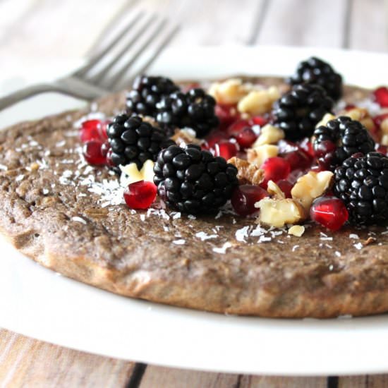Gulit-Free Banana Walnut Pancakes