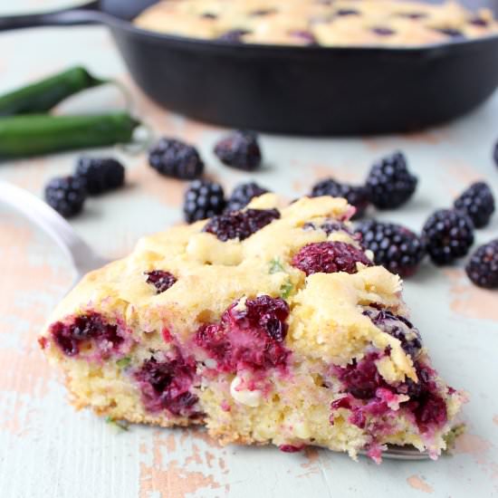 Blackberry Serrano Cornbread