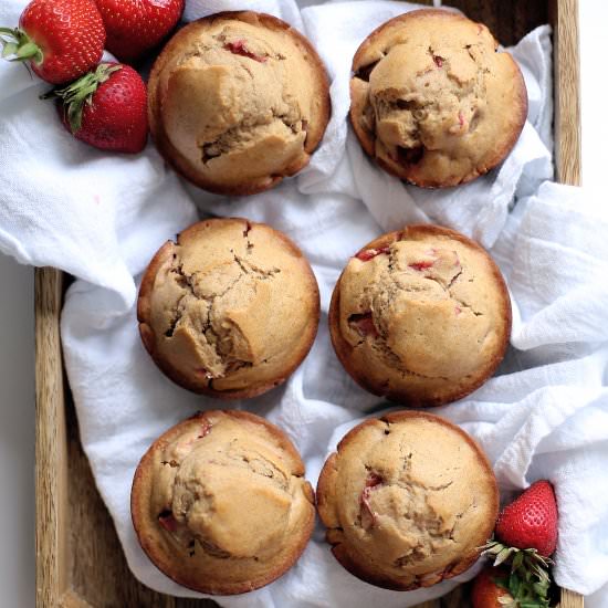 Honey Strawberry Muffins