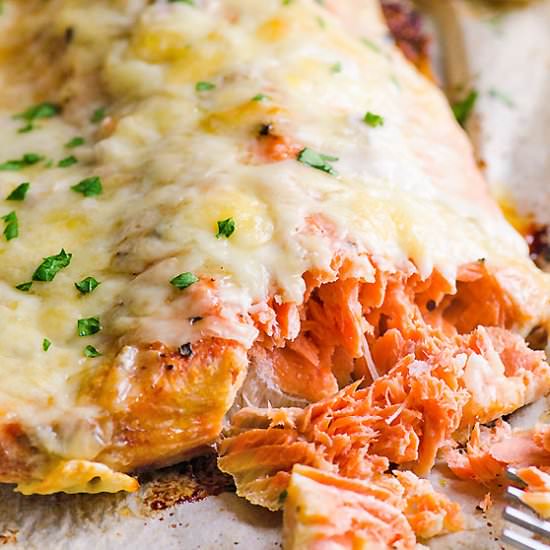 Baked Salmon with Cheese