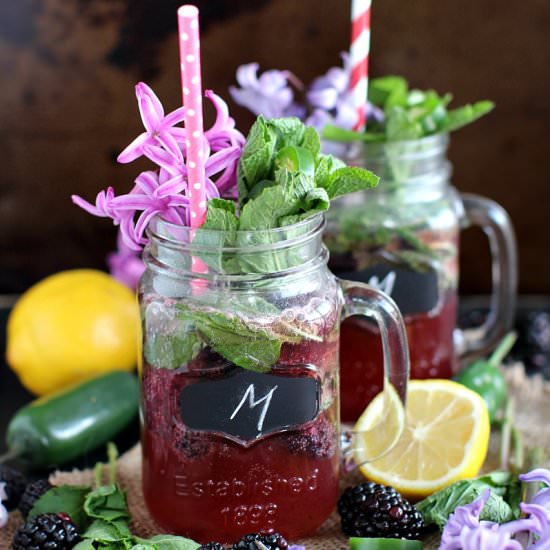 Roasted Blackberry Mojito