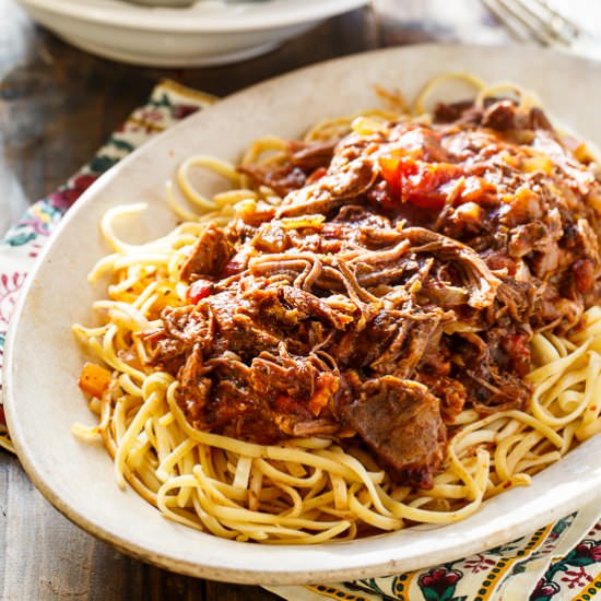 Slow Cooker Short Rib Sauce