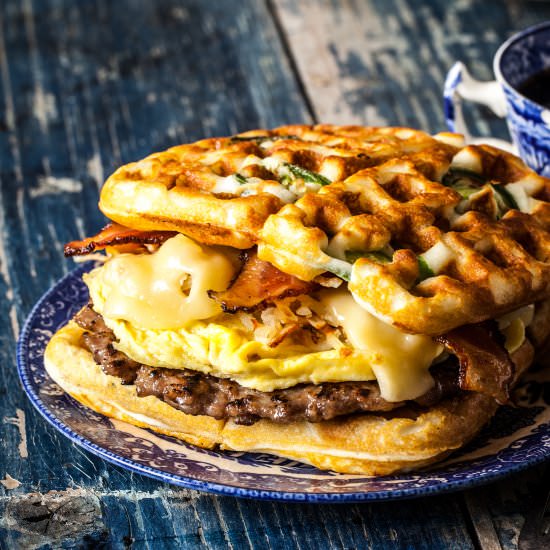 ULTIMATE JALAPEÑO WAFFLE SANDWICH