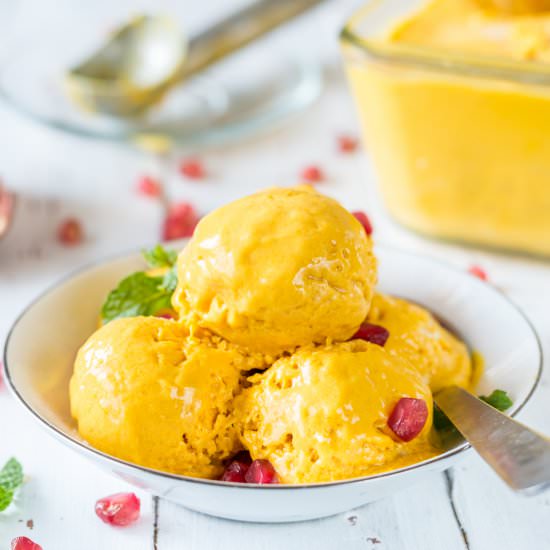 Mango and Tender Coconut Ice Cream