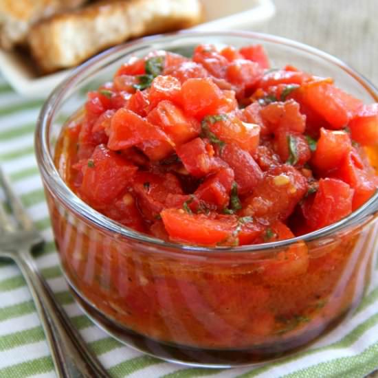 Better Than Trader Joe’s Bruschetta