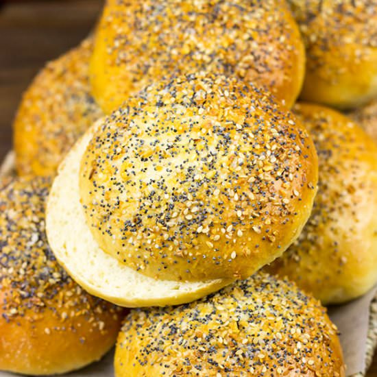 Everything Burger Buns
