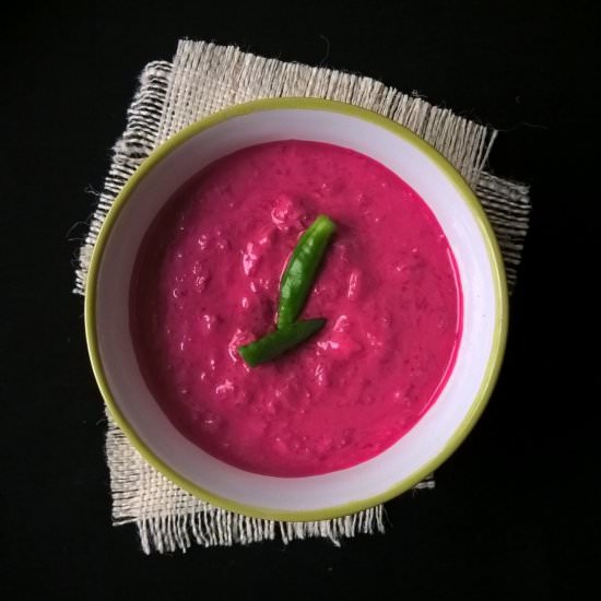 Beetroot Yoghurt Dip | Raitha