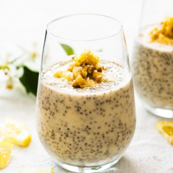 Lemon and Vanilla Chia Pudding