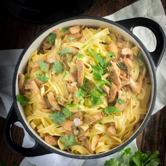 Wild Mushroom & Garlic Tagliatelle