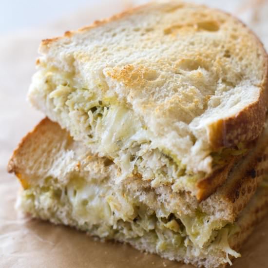 Pesto Tuna Grilled Cheese