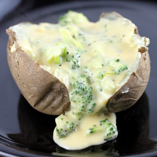 Baked Potato with Broccoli Cheese