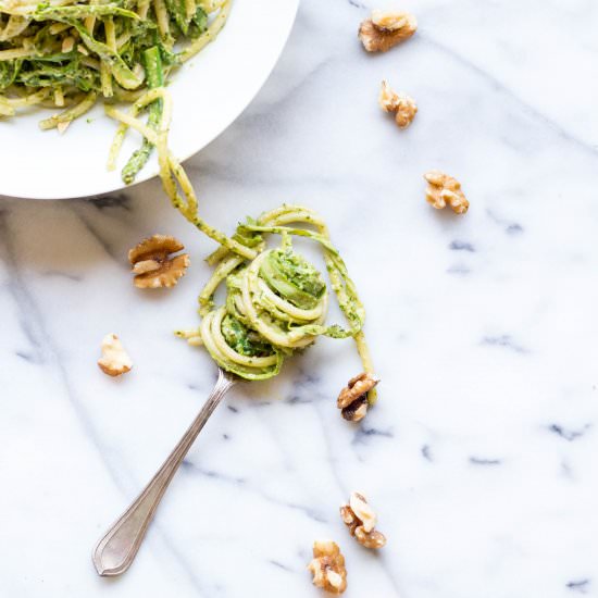 Ramp Pesto + Shaved Asparagus Pasta