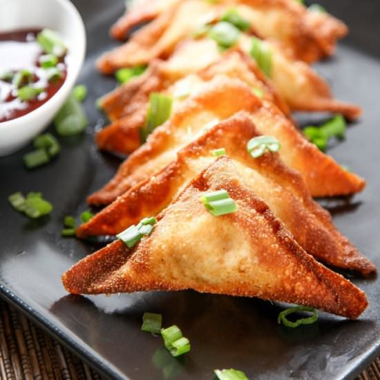 Cream Cheese Wontons With Crab