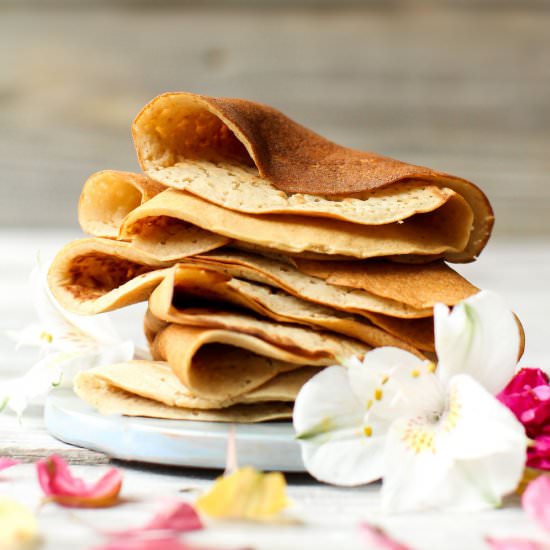 Sweet Oil-Free Vegan Crepes