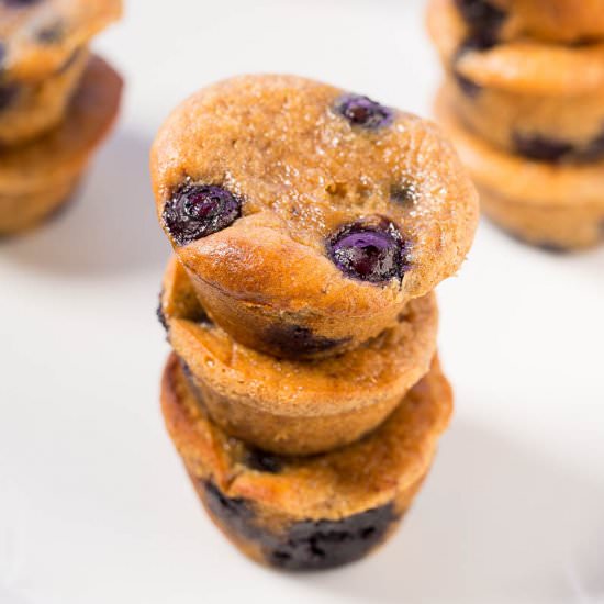 Flourless Blueberry Banana Muffins